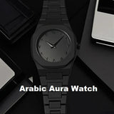 Black Aura Arabic watch - Timeless identity.