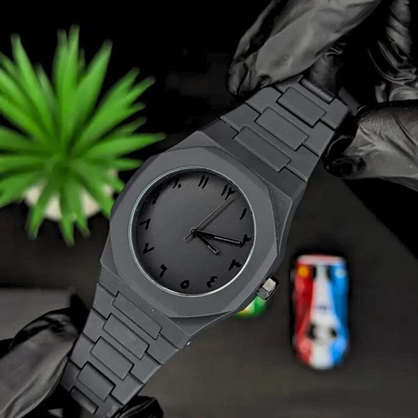 Black Aura Arabic watch - Timeless identity.