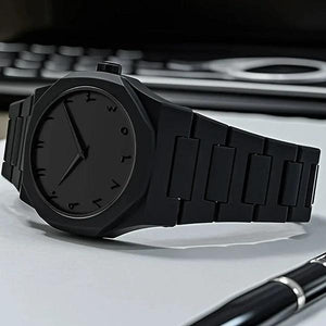 Black Aura Arabic watch - Timeless identity.