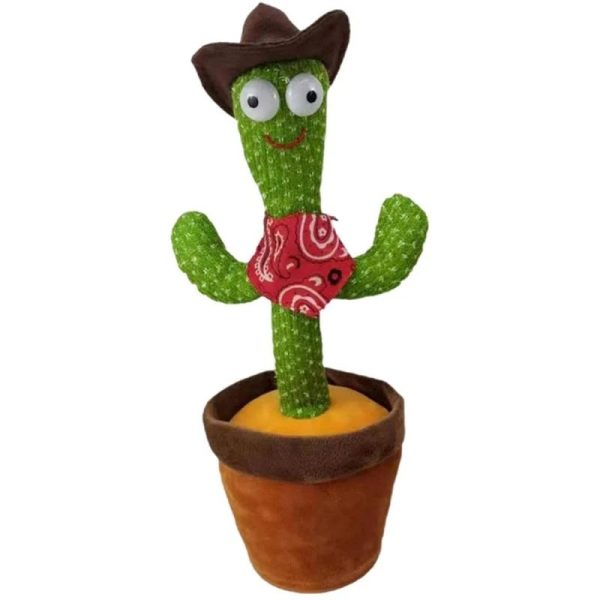 Interactive Dancing Cactus Toy – Singing, Talking, Voice Recording Plush With Usb Rechargeable Function – Fun Educational Gift For Babies And Kids (ages 6 Months & Up) – Rechargeable & With Box