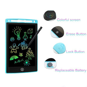 Pack Of 02 – Lcd Writing Tablet For Kids – Digital Drawing Pad With Erasable Screen, Reusable Writing Board For Drawing, Doodling, And Learning