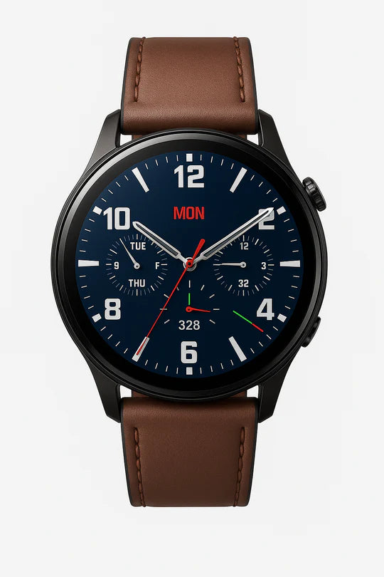 Classic Smart Watch with Stainless Steel Case